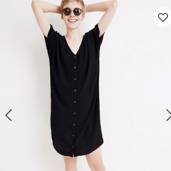 Madewell Button Front Easy Dress - Picture 1 of 4